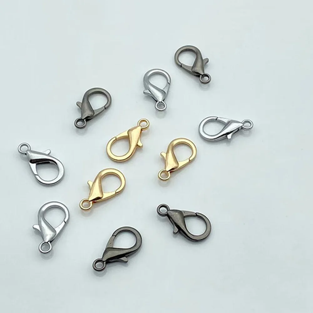 

5/10/20PCS Gold Silver Lobster Clasp Open Jump Rings For Jewelry Making Bracelets Necklaces Hooks Chain Closure DIY Accessories