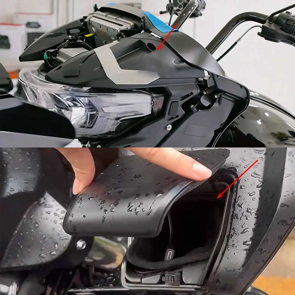 1Pair Black Inner Fairing Speaker Covers/Inner Fairing Storage Glove Box Motorcycle For Harley Touring Road Glide FLTRX 2024-26