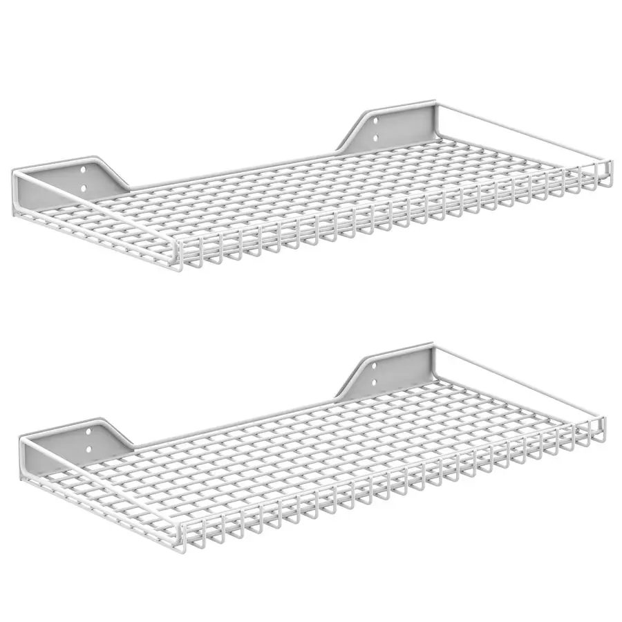 

2 Pack Garage Wall Shelf, 23.5 x 12 WallMounted Storage Shelves for Garage, Closet, Laundry Room, Heavy Duty Floating Shelving,