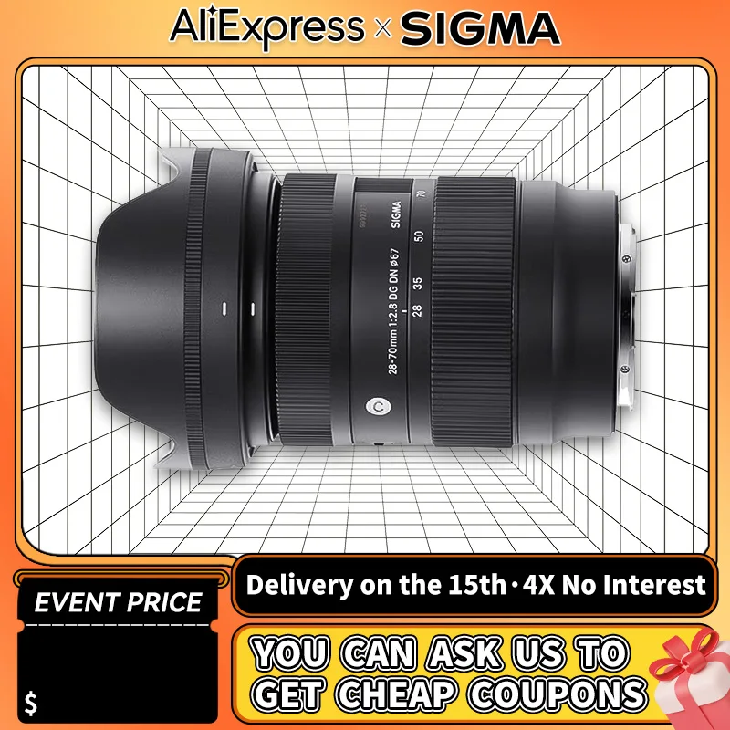 Sigma 28-70mm F2.8 DG DN Contemporary Full Frame Standard Zoom Large Aperture Mirrorless Camera Lens For Sony A7 III IV 28 70