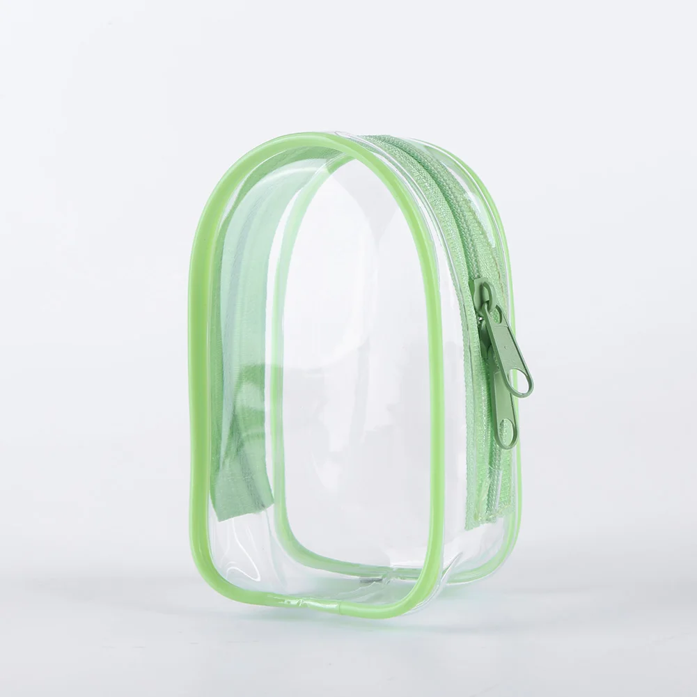 ล้างรูปแสดงกระเป๋าพวงกุญแจมินิตุ๊กตากระเป๋าโปร่งใส Protector Case Organizer กล่องสําหรับของสะสมตัวเลข