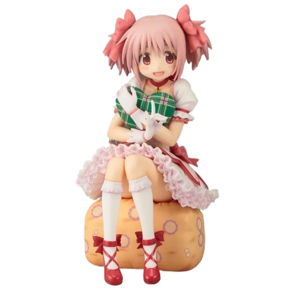 14 سنتيمتر Puella Magi Madoka Magica أنيمي الشكل Kaname Madoka ماجيك فتاة بولي كلوريد الفينيل ديكور عمل أرقام نموذج أنيمي الكرتون لعبة مجسمة هدية
