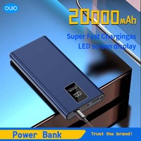 20000mAh High Capacity Power Bank 22.5W Super Fast Charging PowerBank Portable Battery Charger For iPhone Samsung XIiaomi Huawei