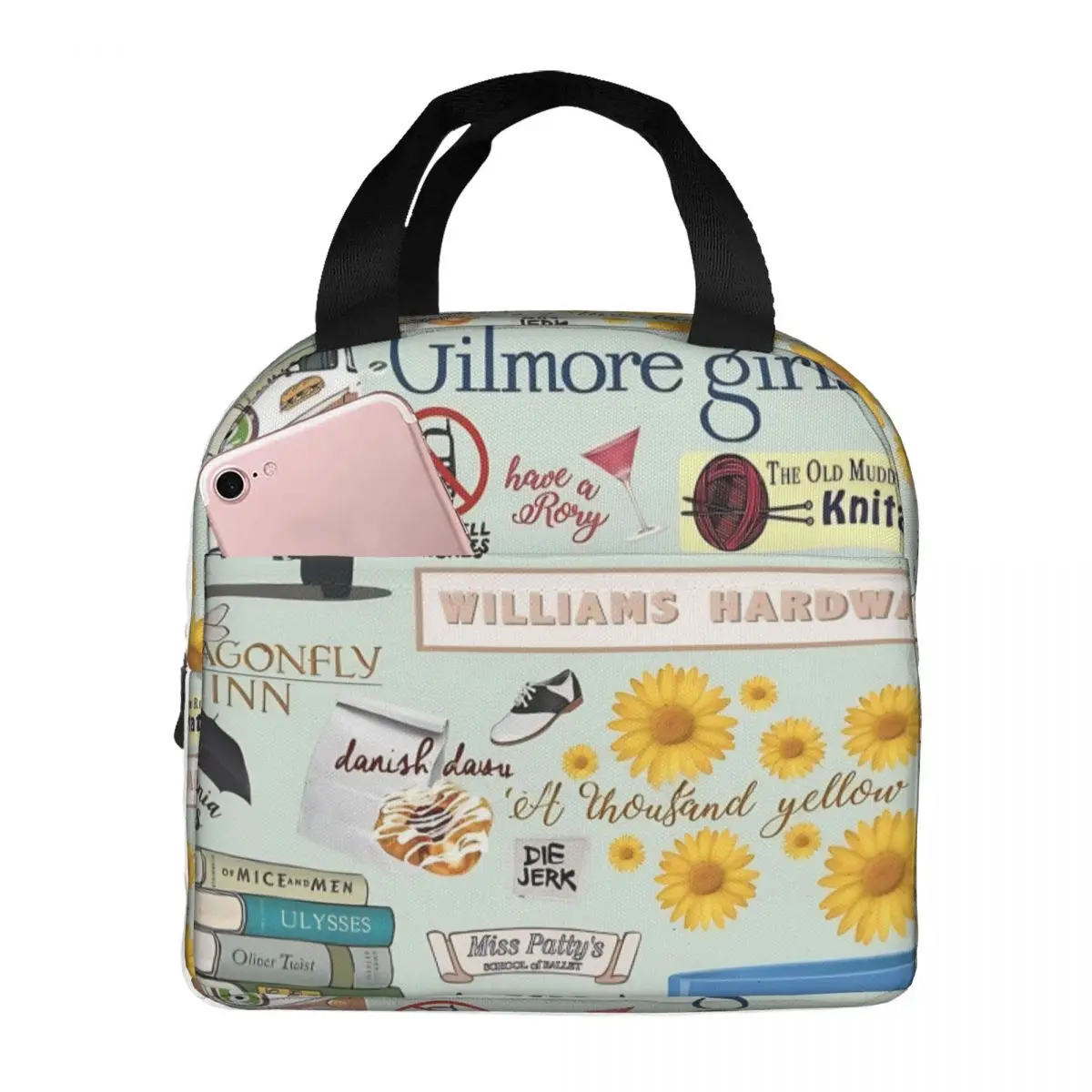 Gilmores Girls TV Movies Insulated Lunch Bag for School Office Portable Cooler Thermal Lunch Box