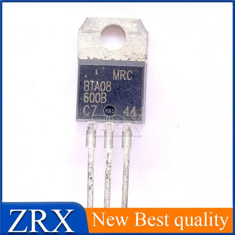 5Pcs/Lot BTA08-600B  bidirectional SCR 8A 600V TO-220 in line triode In Stock