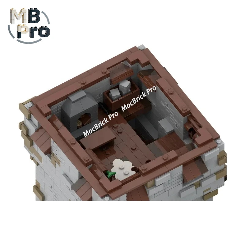 

Конструктор MOC: Исторический замок Хойнеройт, средневековая немецкая крепость, детализированный архитектурный набор для сборки, для взрослых, для хобби и демонстрации