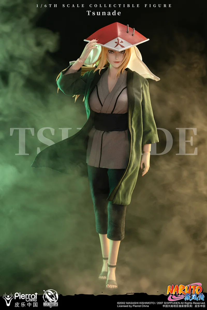 Rockettoys Naruto Tsunade 1/6 Scale Collectible Action Figure Movable Joint Doll Soldiers Model Garage Kit Kid Toys Gift