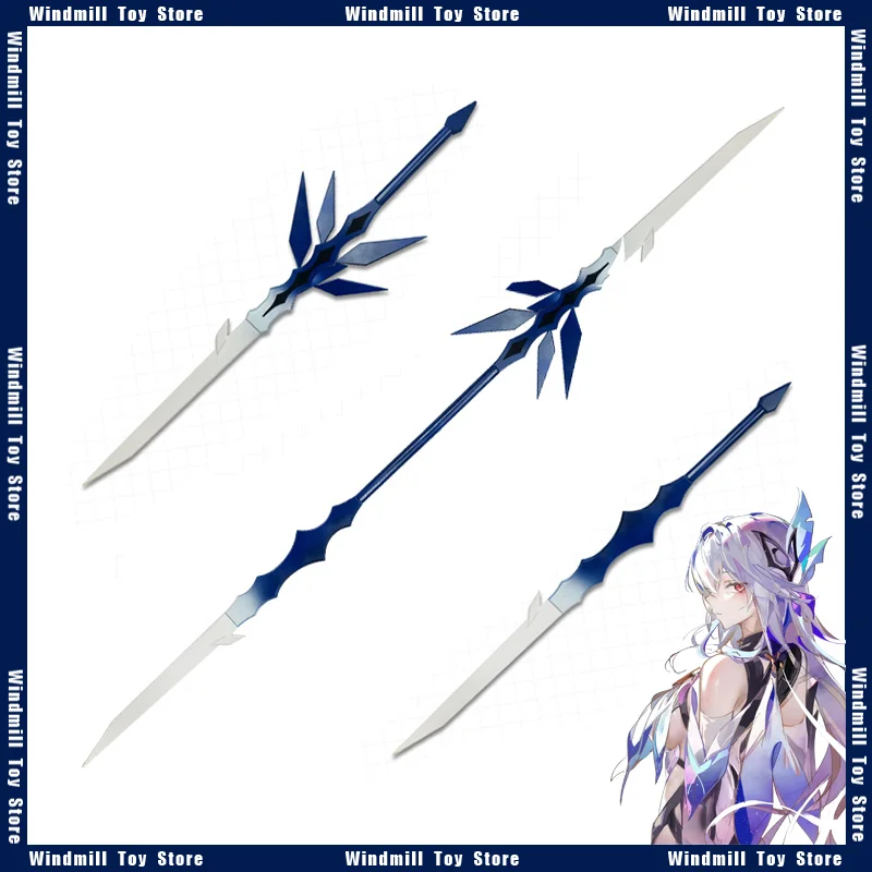 

100cm Skirk Genshin Impact Twinblade Game Peripherals Detachable Weapon Model Bamboo Sword Cosplay Props Crafts Gifts Collection