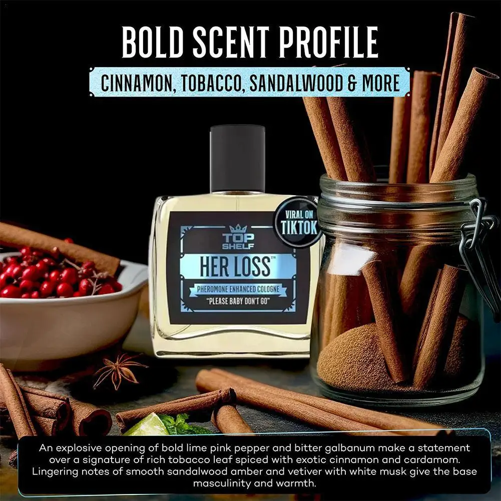 남성 향수 페로몬 코롱 그녀의 손실 매력 및 자신감 오래 지속되는 거부할 수 없는 향기 스프레이 페로모나스 향수