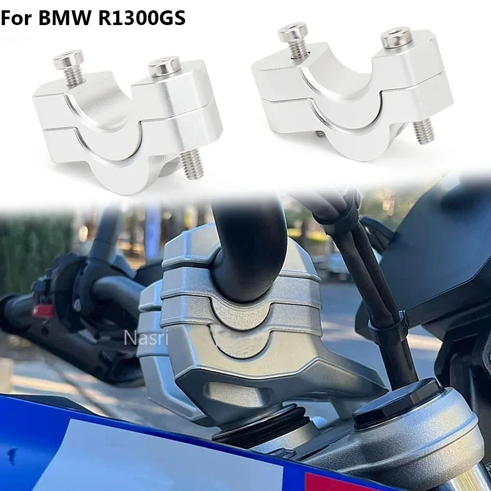 Motorcycle Handlebar Riser CNC Handle Bar Extend Mount Clamp Adapter For BMW R 1300 GS r1300gs R 1300GS r 1300 gs