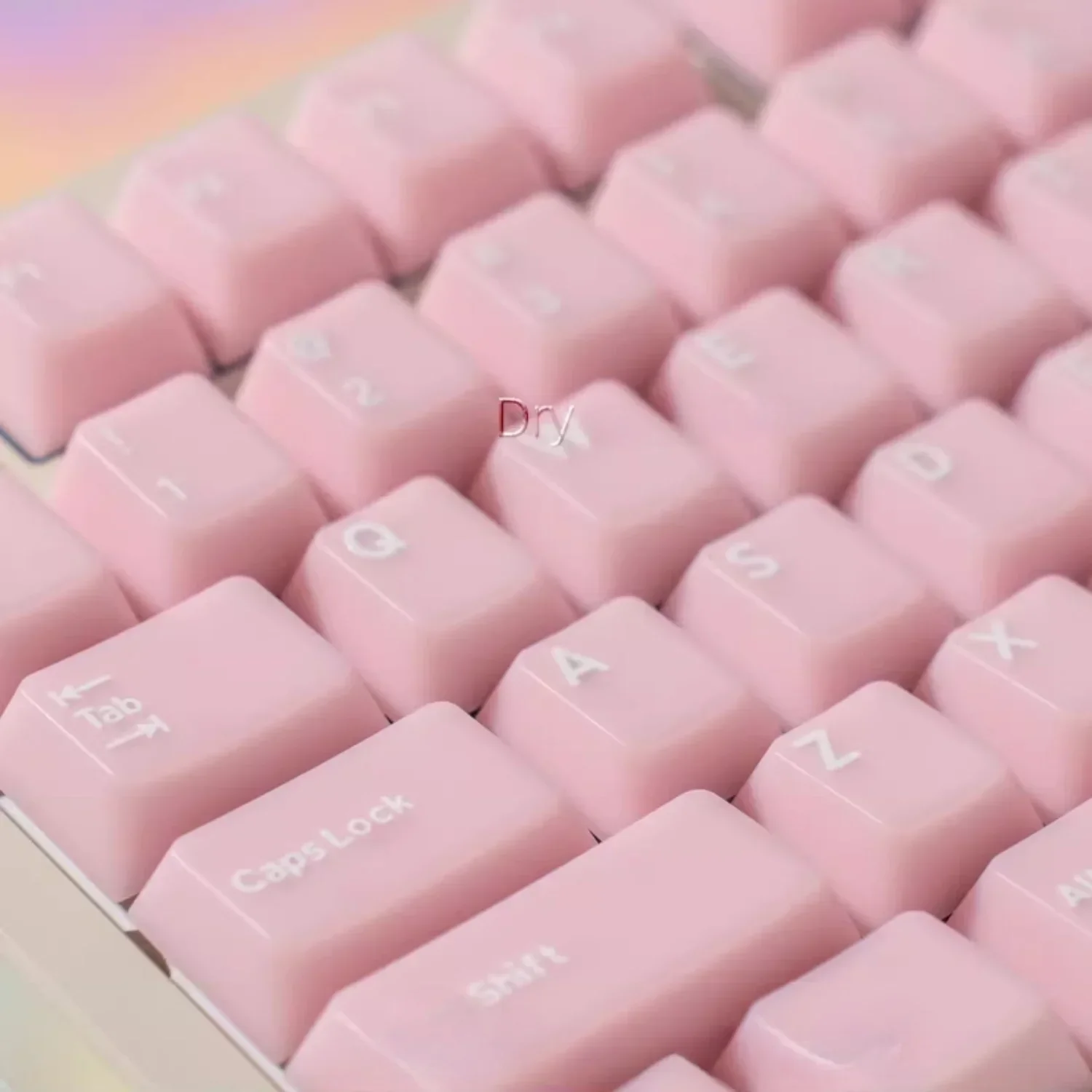 Chinese Pink Jade 161 Keys Cherry Keycap Set ABS White Jade Green Jade Translucent for 60/84/98/108 Mechanical Keyboards