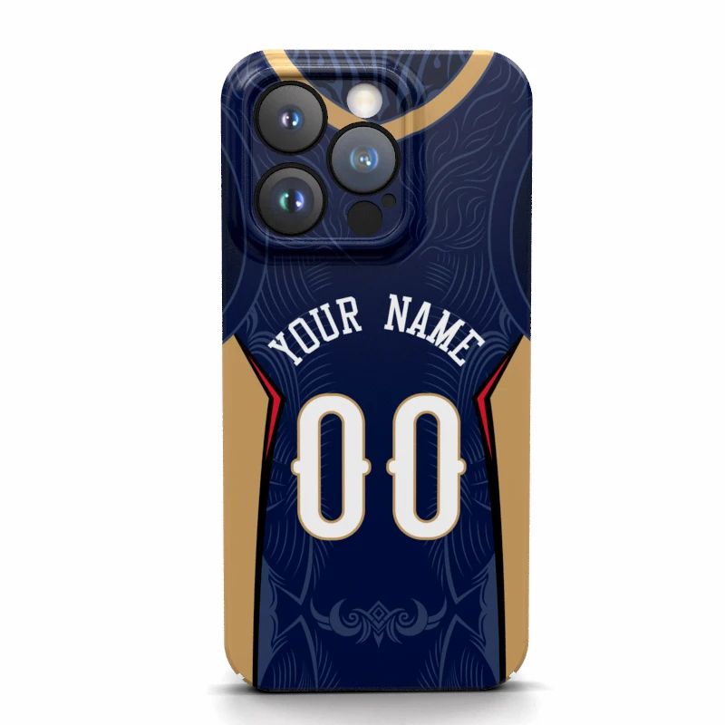 

New Orleans Custom Cover Phone Case Name Number Jersey Usa Basketball For Iphone 16 15 14 Pro Max 13 12 11 Mini X Xs Xr 7 8 Plus