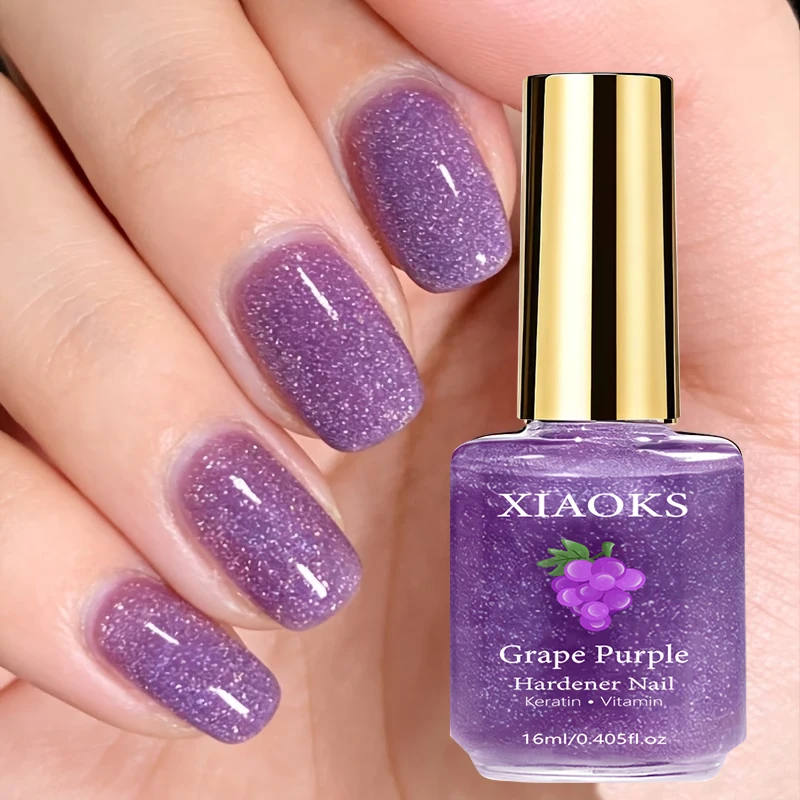 Grape Purple Nail Polish, with a Silky Texture, Applies Smoothly Without Leaving Brush Marks, and Is Easy for Beginners to Use. The Quick-Drying Formula Is Time-Saving and Convenient, Creating a Full, Glossy Film with a Beautiful, Pure Color. Strong Adhesion, Waterproof and Wear-Resistant, Does Not Fade or Peel Off Easily during Daily Use. The Scent Is Light and Gentle, Safe to Use. Multiple Color Options Available, Suitable for Various Outfits and Occasions, Easily Create a Refined Fingertip Look.
