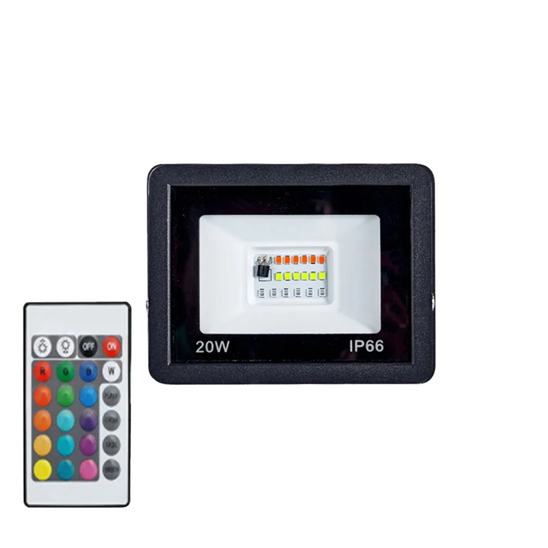 A88E-RGB كشاف ضوء RGB عاكس IP66 LED الأضواء مع مصباح بروجيكتور عن بعد إضاءة الحديقة الخارجية