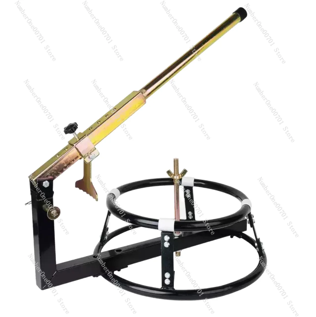 Manual Motorcycle Bead Breaker & Changer, Round Portable  Removal Tool, Hand Crank Tire Clamp Pliers