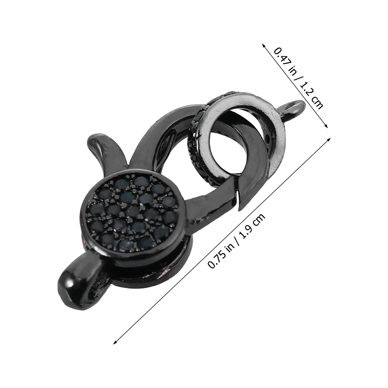 2Pcs Lobster Claw Clasp Alloy Lightweight Connectors for DIY Bracelet Necklace Jewelry Accessories Lobster Claw Clasp