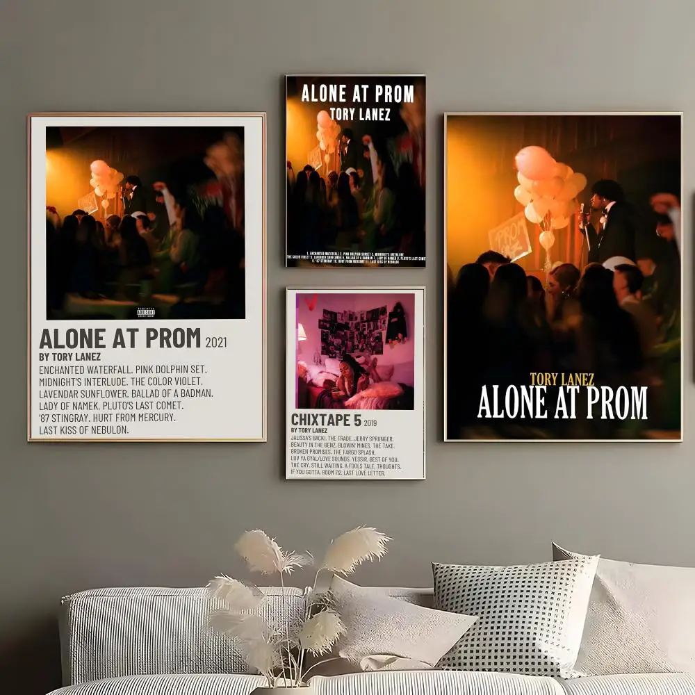 Poster Art Wall Print Ideal for Bedroom Living Room Study Office Home Decoration Rap Album-Tory Lanez Alone At Prom