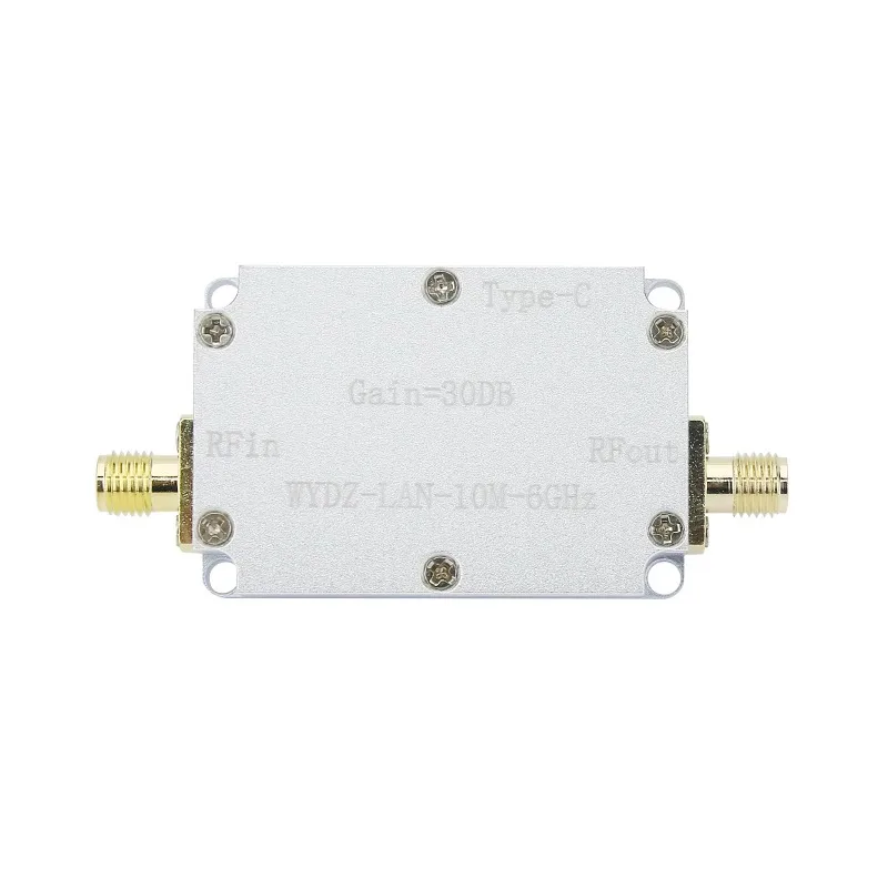 

10M-6GHz Low Noise Amplifier Gain 30DB High Flatness LNA Amplifier RF Signal Driven Receiver Front End