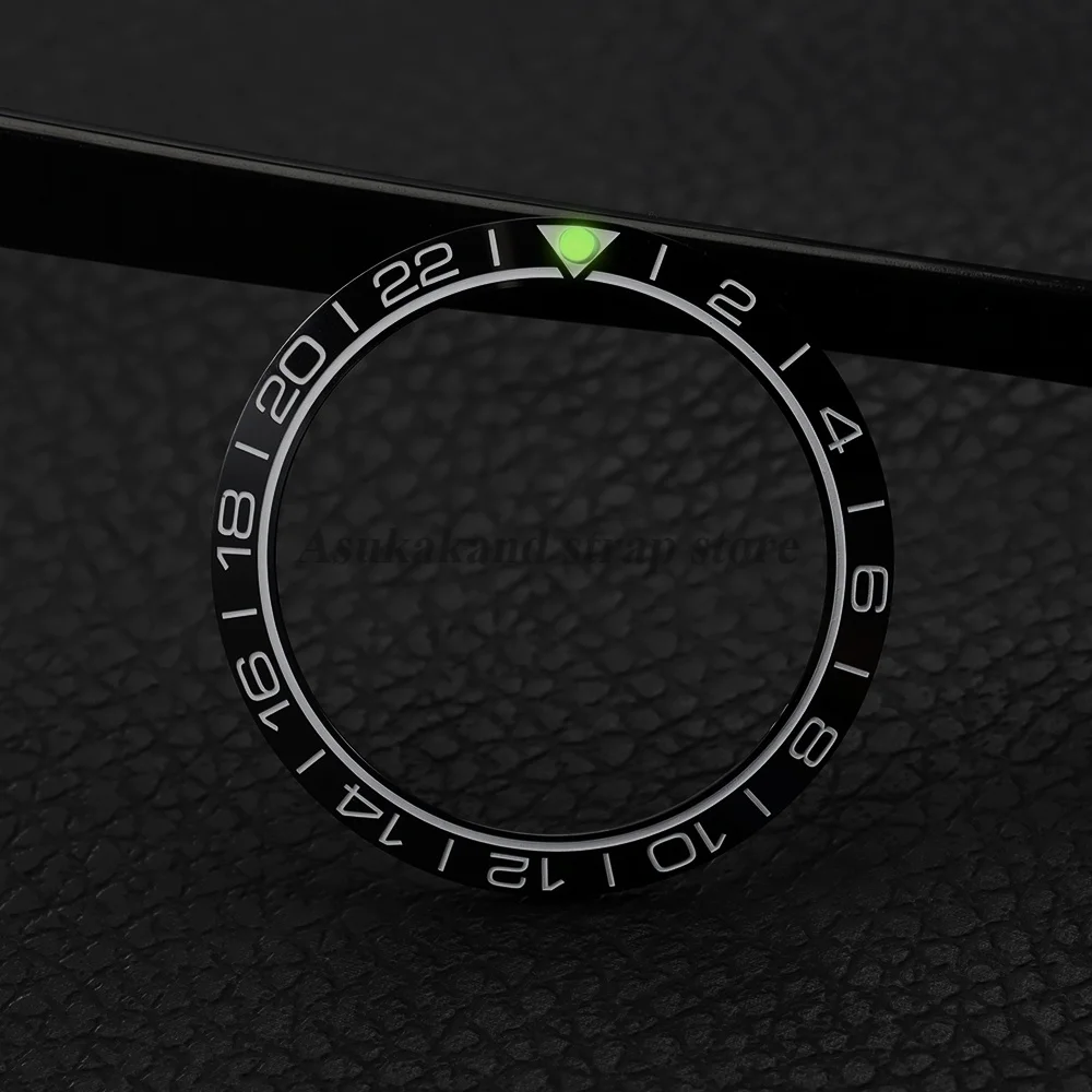 38mm Ceramic Watch Bezel Insert Ring Slope for GMT for Seamaster Diving Watch Insert for 40mm Movement Bezel DIY Accessories