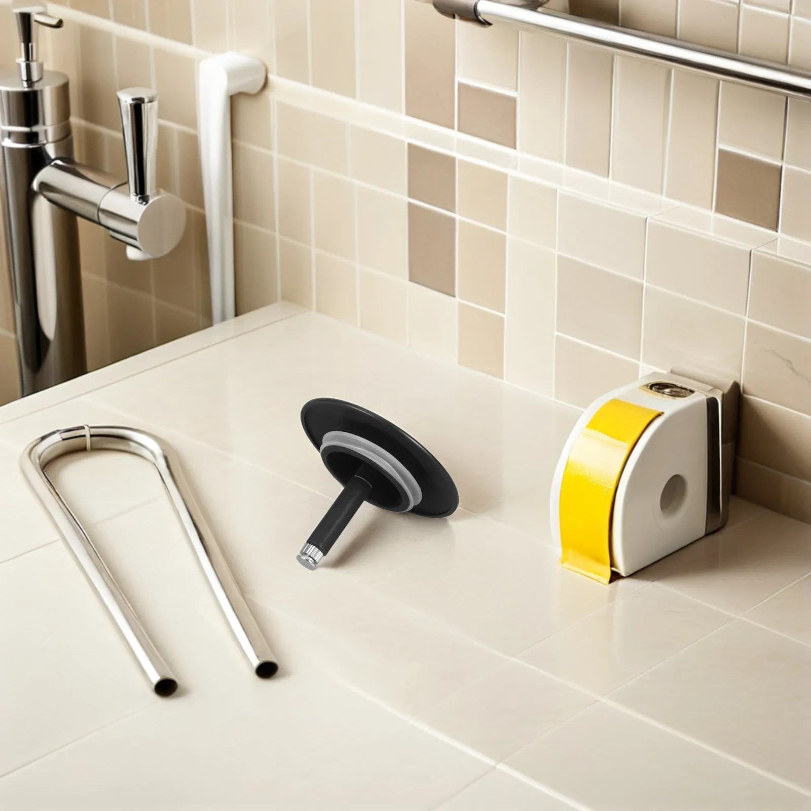 

Bath Drain Stopper 70Mm Metal Rotating Design Hair Catcher Sink Plug Cover Bathroom Shower Laundry Accessories Preventing Water