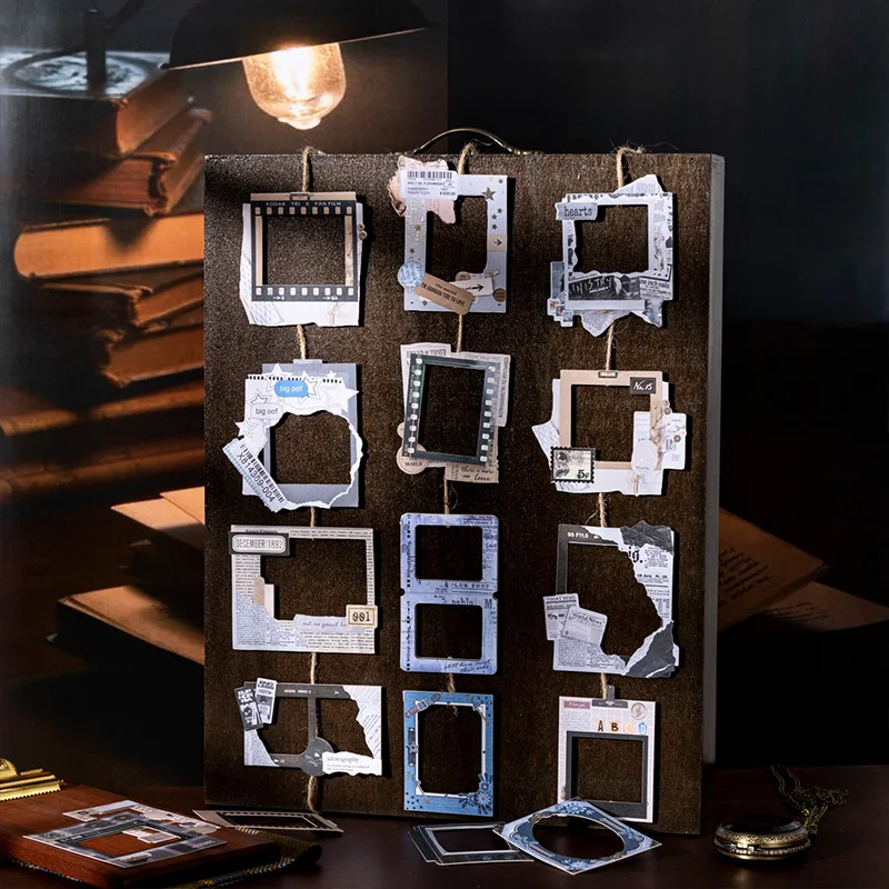 

50 Stickers Card Stickers Large Capacity Polaroid Frame Time Fermenting in Frames Series Borderless Hollow Hard