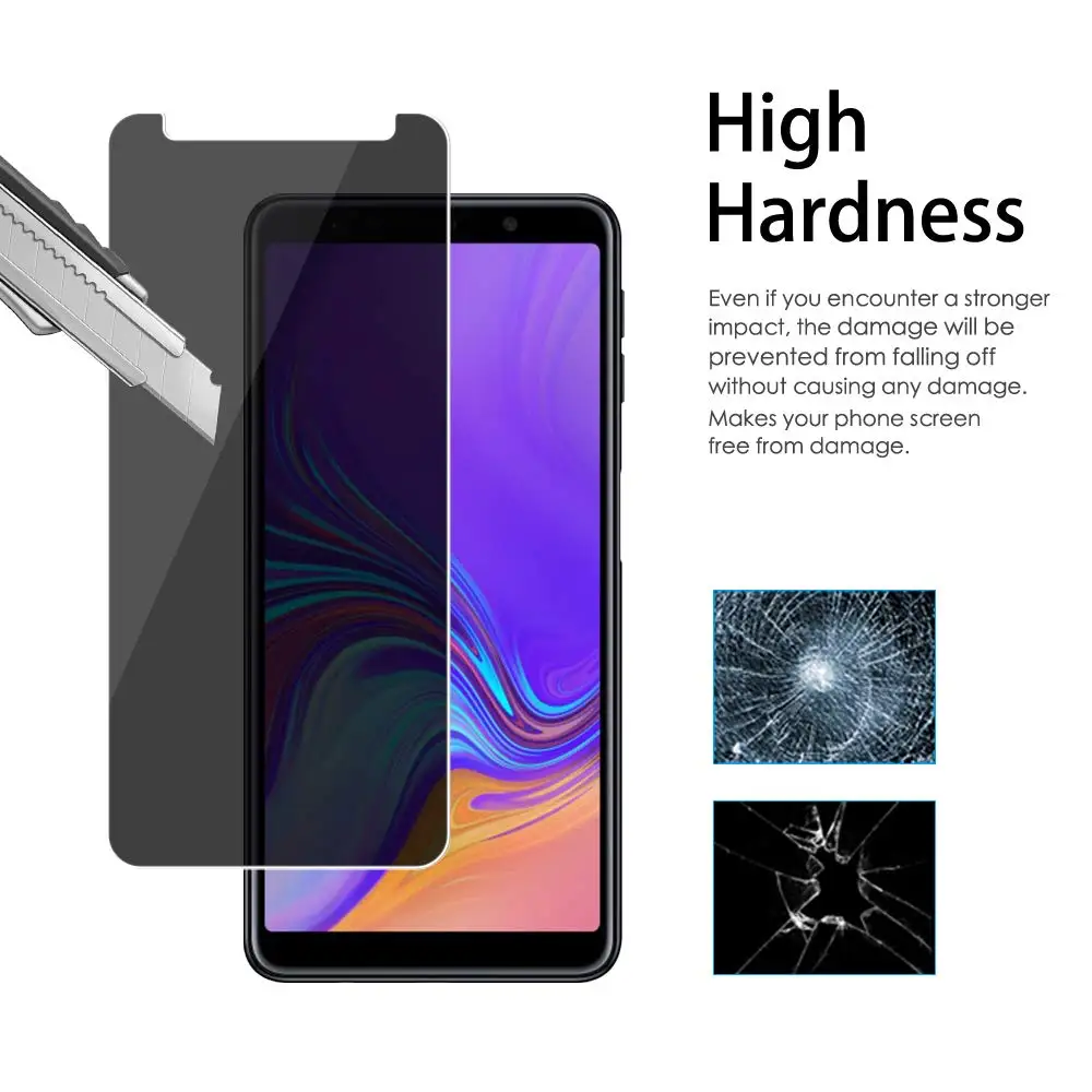 Anti-Peeping Tempered Glass For Samsung Galaxy A6 A7 A8 A9 J4 J6 2018 Privacy Screen Protector For SAMSUNG A6 A8 J4 J6 PLUS 2018