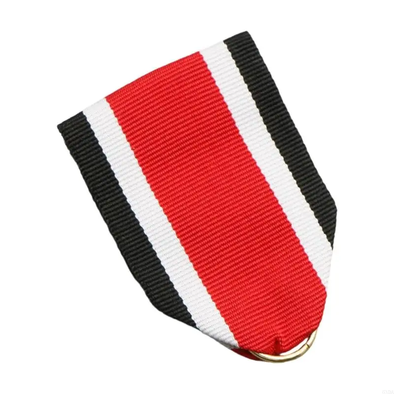 Badge Hanging Webbing with Safety Pins German Iron Crosses Medals Replacement Ribbon Woven Medals Badge Brooch Pins 6XDA