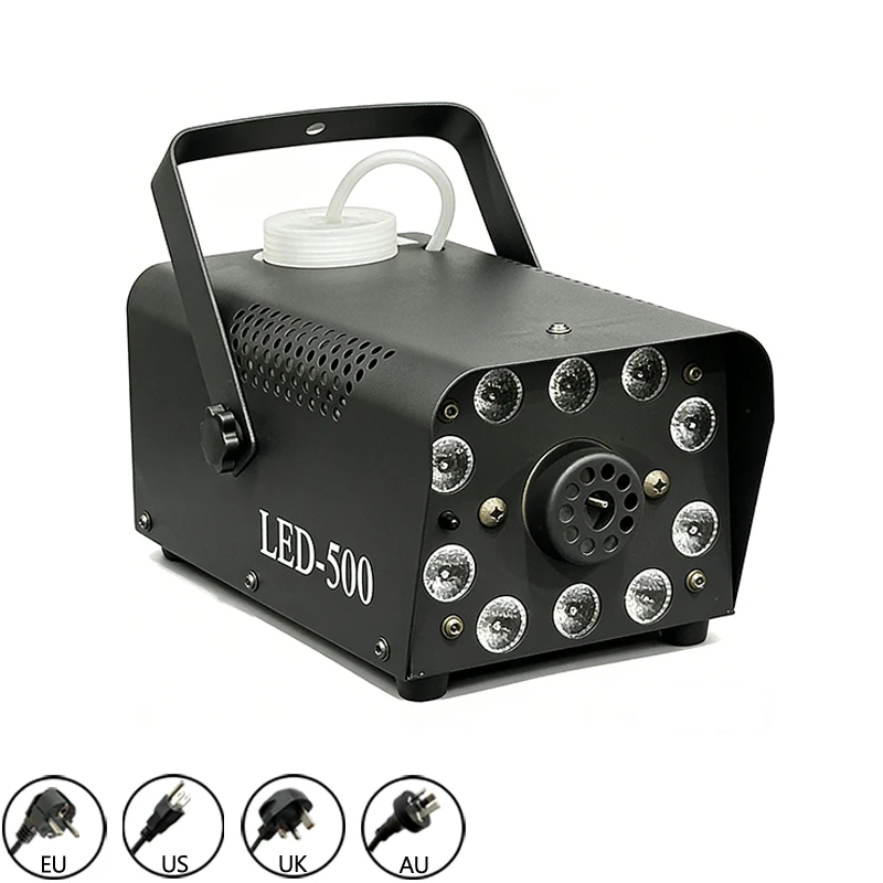 500W Smoke Machine Professional Wired Wireless Remote Stage Lighting Fog Machine For Party Christmas HalloweenBar Wedding Party