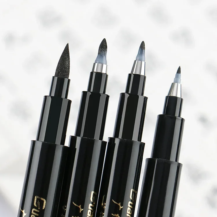 GUANGNA Calligraphy Pens Refillable Ink Fine Extra Fine Brush Medium Fast Drying Fineliner Pen Hook Line Scripture Copying Pen