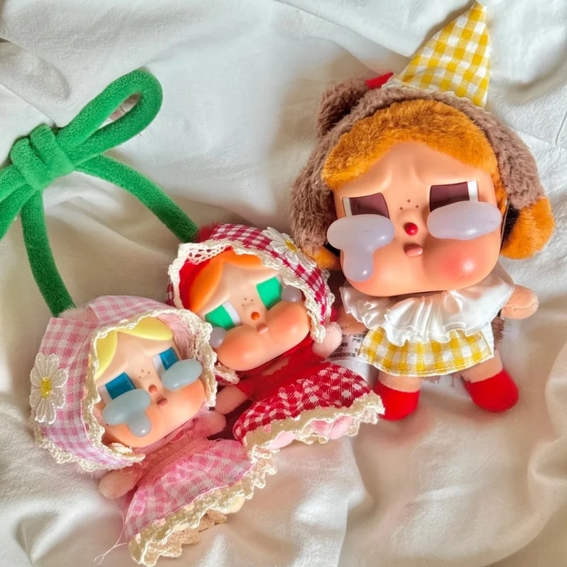 

Комплект одежды из 2 предметов для куклы Crybaby Tears Of Love Series, аниме, периферийное клетчатое платье, костюм русалки, одежда только для куклы «сделай сам»