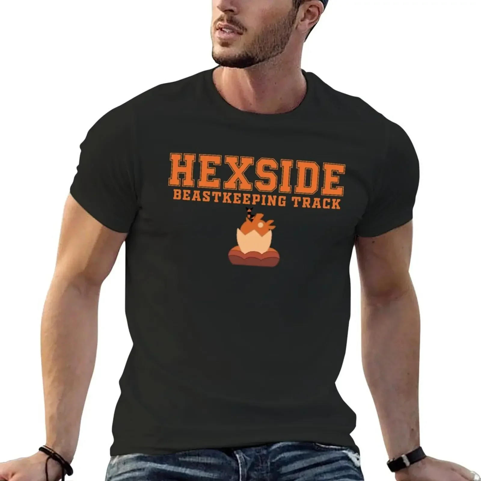 Hexside Beastkeeping Track T-Shirt vintage anime shirt for a boy essential t shirt sublime shirts men graphic