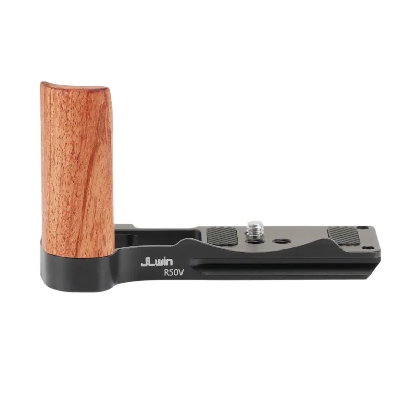 

L-Plate Baseplate Handle Grip Stabilizers Gimbal Wooden Quick Release Plate for Canon R50V