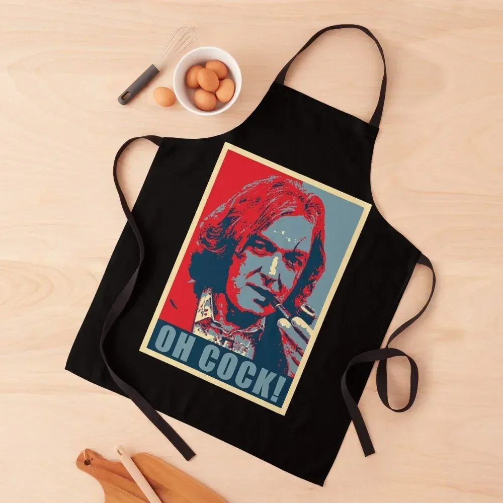 

Oh Cock! James May Apron professional hairdresser kitchen clothes men's barbecue chef for man Apron