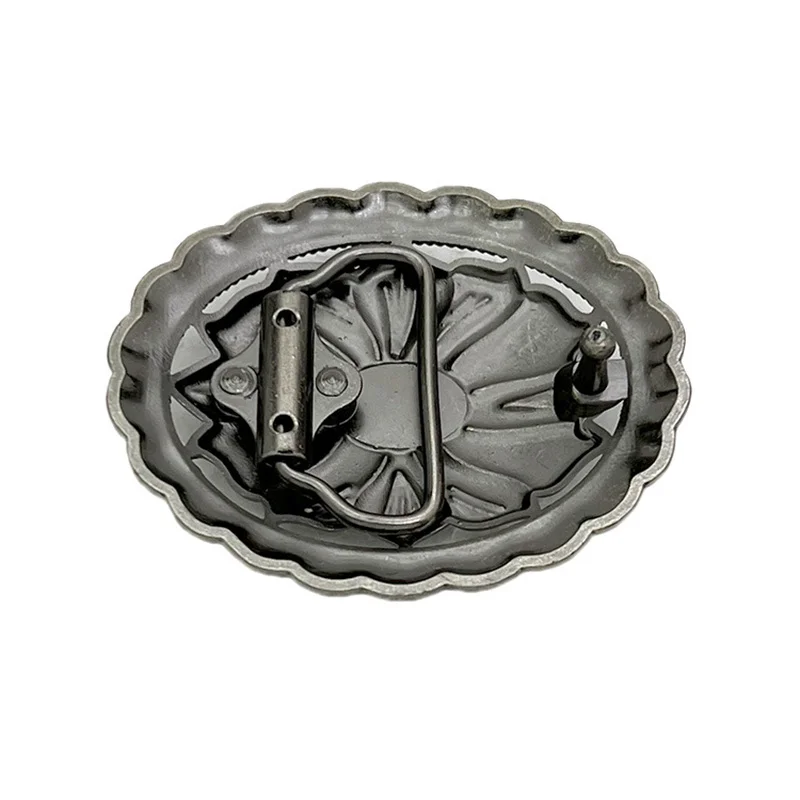 Zinc Alloy Turquoise Belt Buckle with Western Style Design