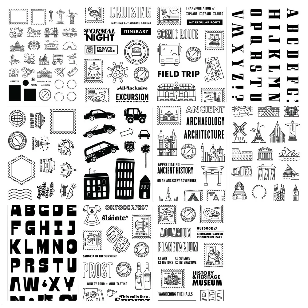 NEW English  Stamp Seal For DIY Scrapbooking/Photo Album Decorative Sheets A8014