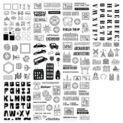 NEW English  Stamp Seal For DIY Scrapbooking/Photo Album Decorative Sheets A8014
