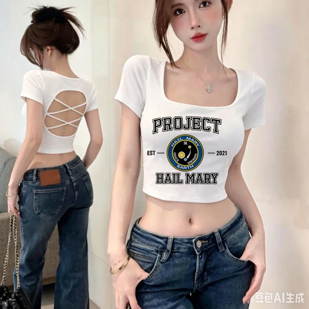 Ryan Gosling Project Hail Mary crop top shoujo harajuku cheap kawaii summer vintage top tees cute cutecore jojifuku