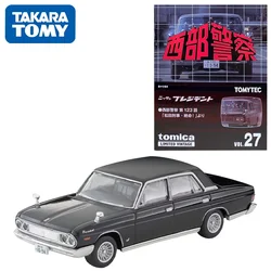 TAKARA TOMY TOMYTEC Tomica 1/64 TLV Vol.27 Nissan President Black Western Police Alloy Toy Motor Diecast Metal Model Gift