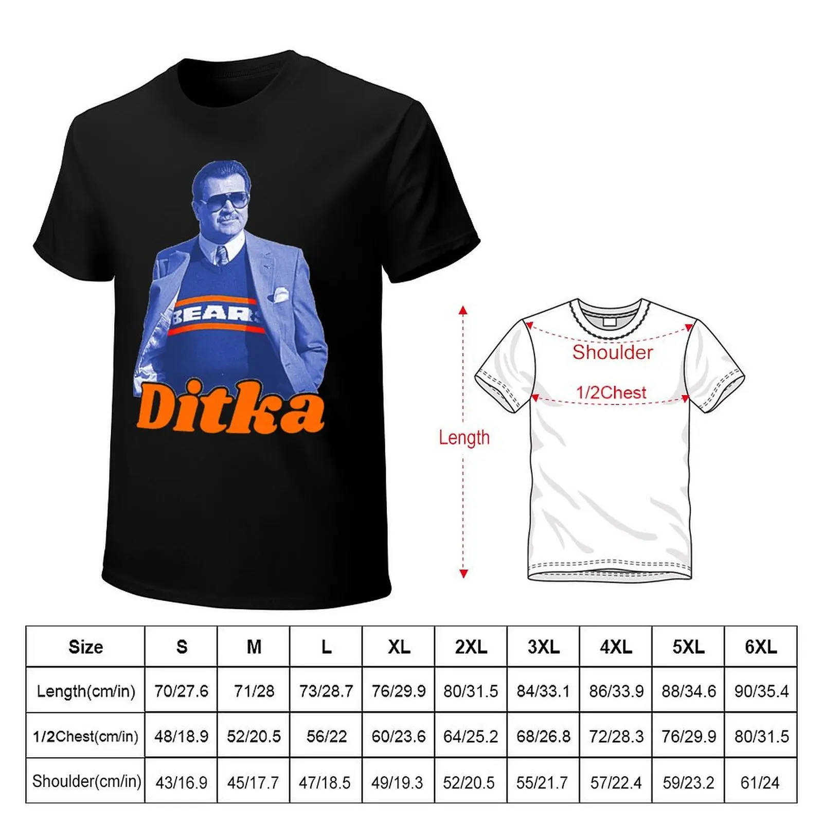 Retro Mike Ditka ))(( Bears Sideline Cool T-Shirt man t shirt cotton T-Shirt