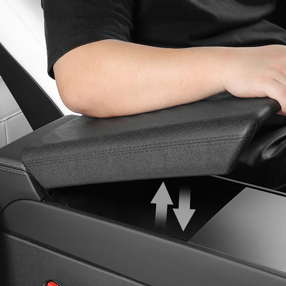 TESY Central Armrest Cover for Tesla Model YL Y Juniper Launch Model 3 Highland TPE Soft Case Center Console  Lid Accessories