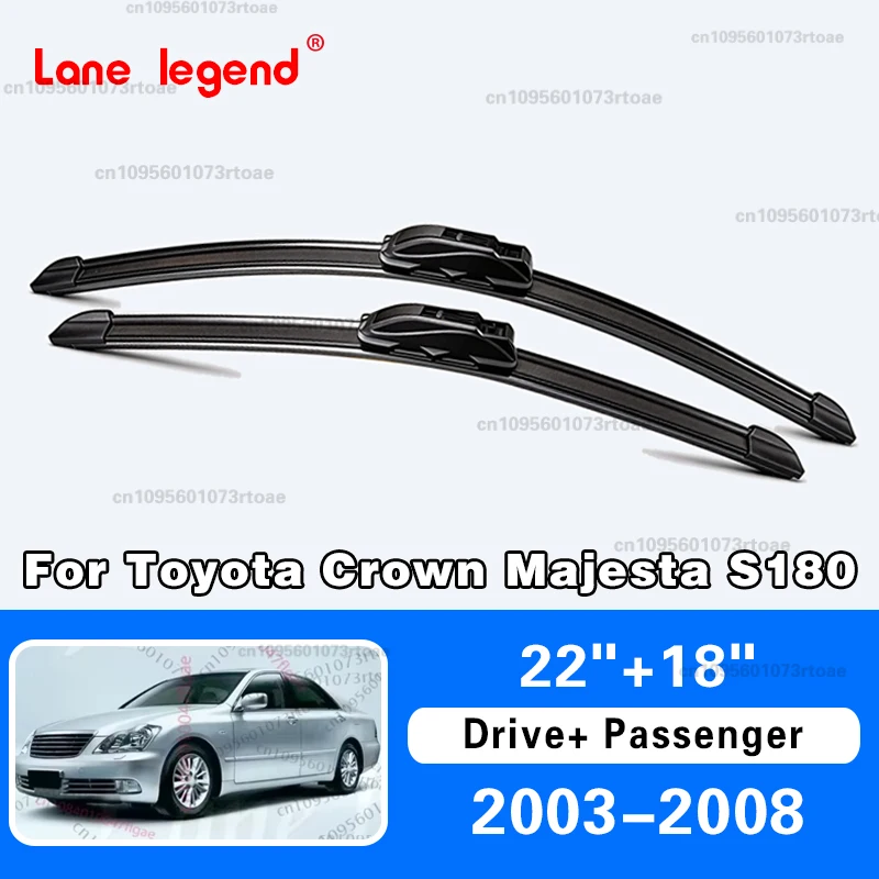 

Front Winter Wiper Blades Window Cleaning Brushes Auto Replacement Parts U J Hook Arm 2x For Toyota Crown Majesta S180 2003~2008