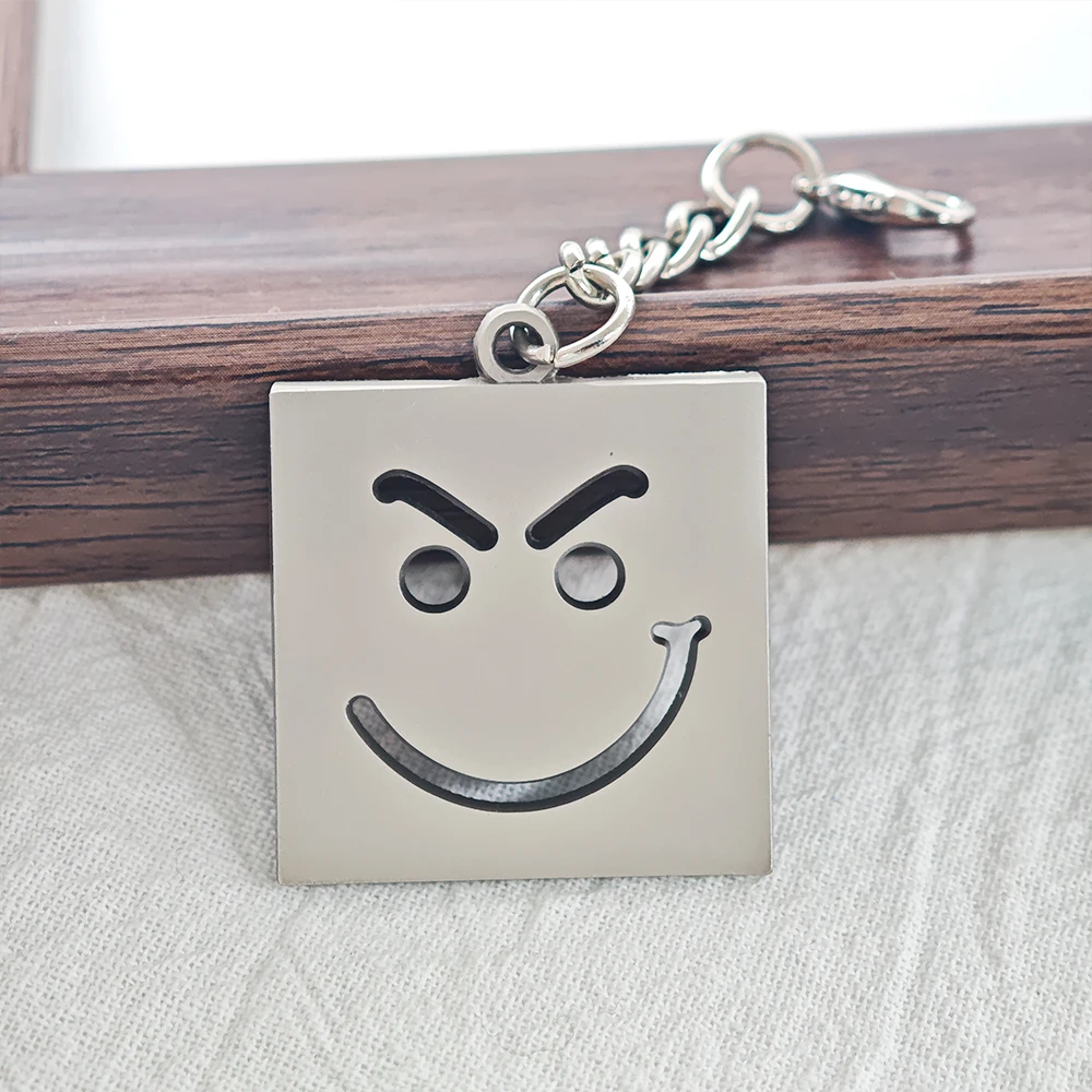 Band-Musik-Schlüsselanhänger-Set, modifizierter Bären-Smile-Face-Metallanhänger, Schlüsselring, Kreuz, Geschenk für Musikfans, Schmuck – Detail 15