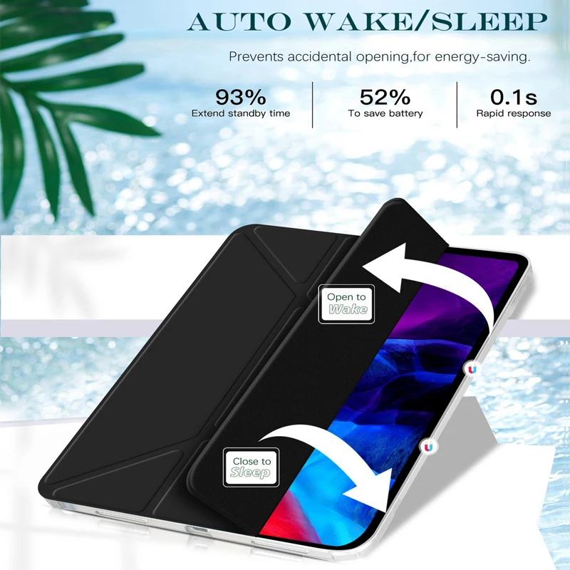 For iPad Air 11 M4 M3 12th 11th pro 11 10th 4 5 10.9 13 12.9 Case Matte Back Cover iPad 7th 8th 9th 10.2 9.7 mini 6 7 Pen Holder
