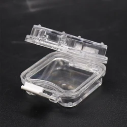 VVDental With Transparent Flexible Film  Crown Box Plastic False Teeth Box  Dental Material Portable Tooth Box 10/20/50pcs pack