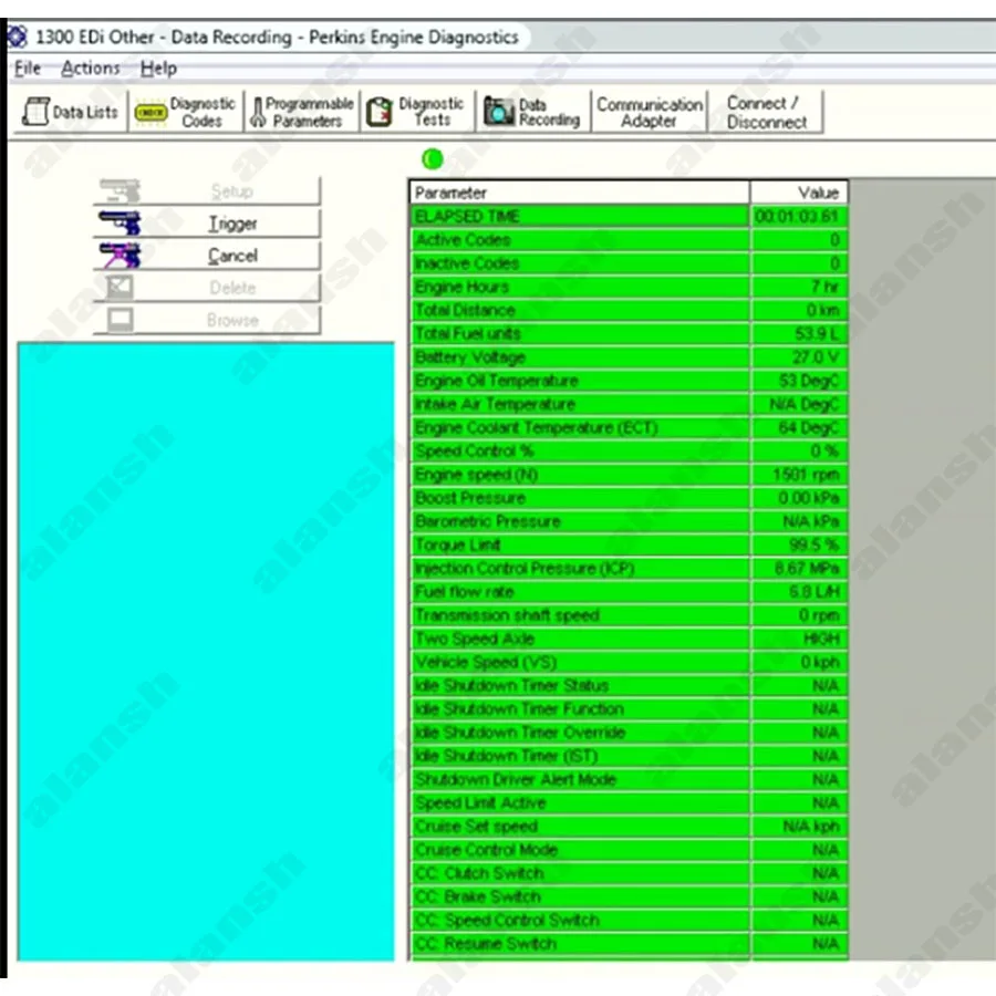 2023 for perkins EDI 1300 v3 Diagnostic Software for 1300 Series Engine + nitro