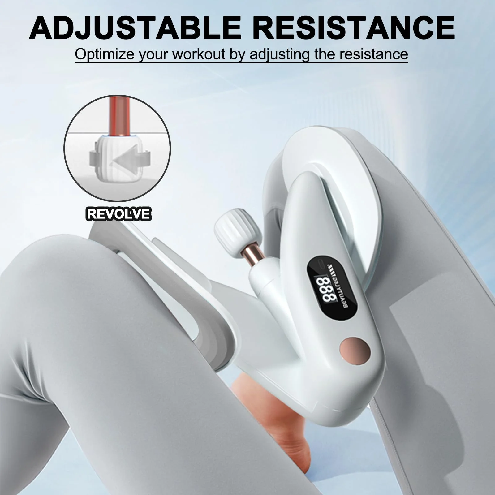 مدرب الفخذ، وسادات سيليكون غير قابلة للانزلاق لتدريب الورك والحوض، معدات تمارين الفخذ الداخلية