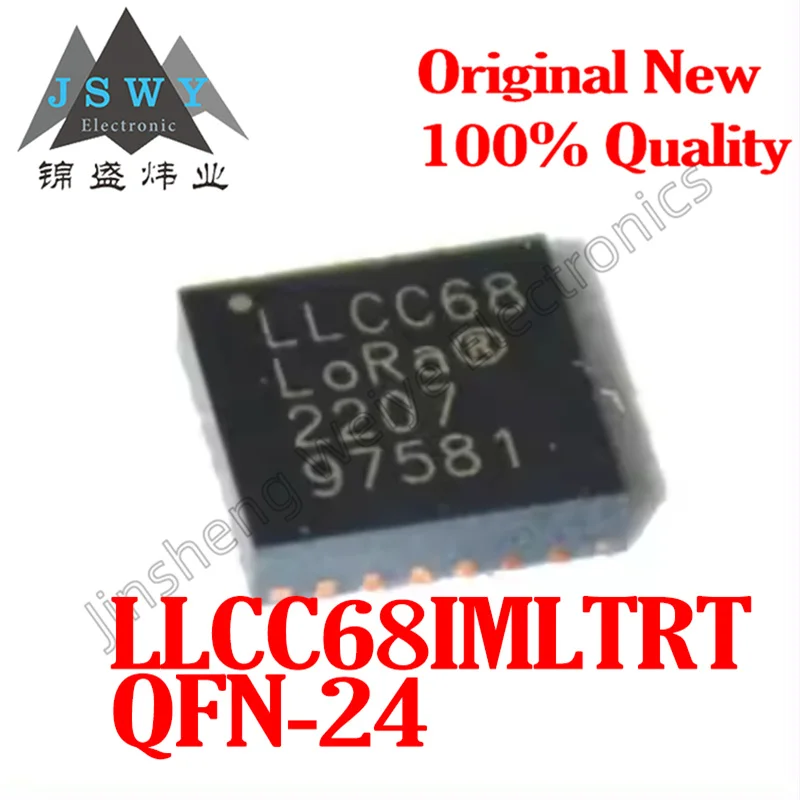 

(5/20 pcs) LLCC68IMLTRT LLCC68 QFN-24 RF transceiver chip. Brand new, original stock. Fast shipping. Electronic components.