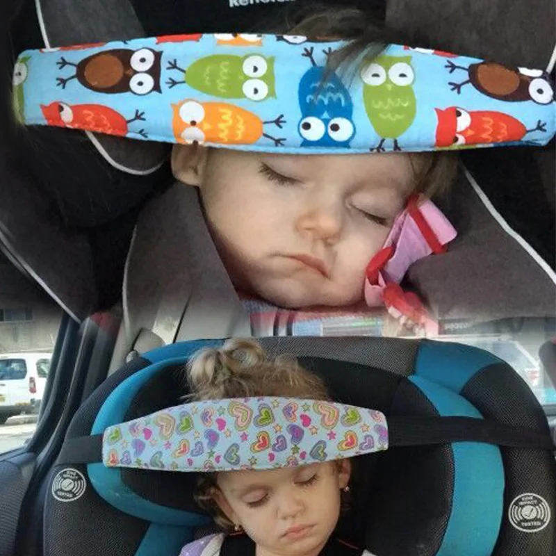Baby Car Seat Head Support Belt Adjustable Toddler Neck Relief Stabilized Strap Headrest Boy Girl Sleep Positioner Safety Pillow