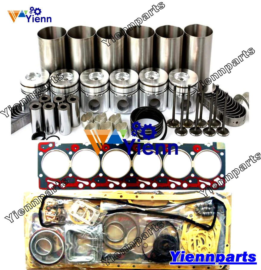 

Для Cummins 6BT 6BT 6BT5.9 6T-590 Комплект для капитального ремонта двигателя 5.9L 12V DODGE RAM PICKUP с деталями двигателя Vavle Tractor Laoder