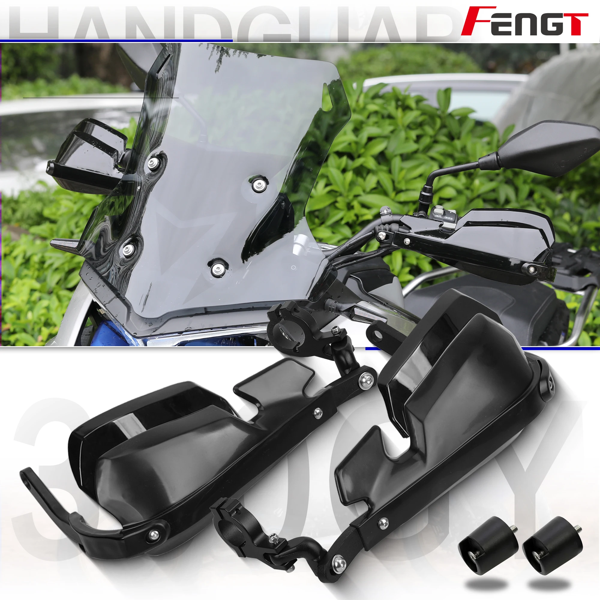 For Loncin VOGE 300 RALLY GY 300 300GY 300RALLY RALLY300 Motorcycle Aluminum Handguard Shield Hand Guard Protector Windshield